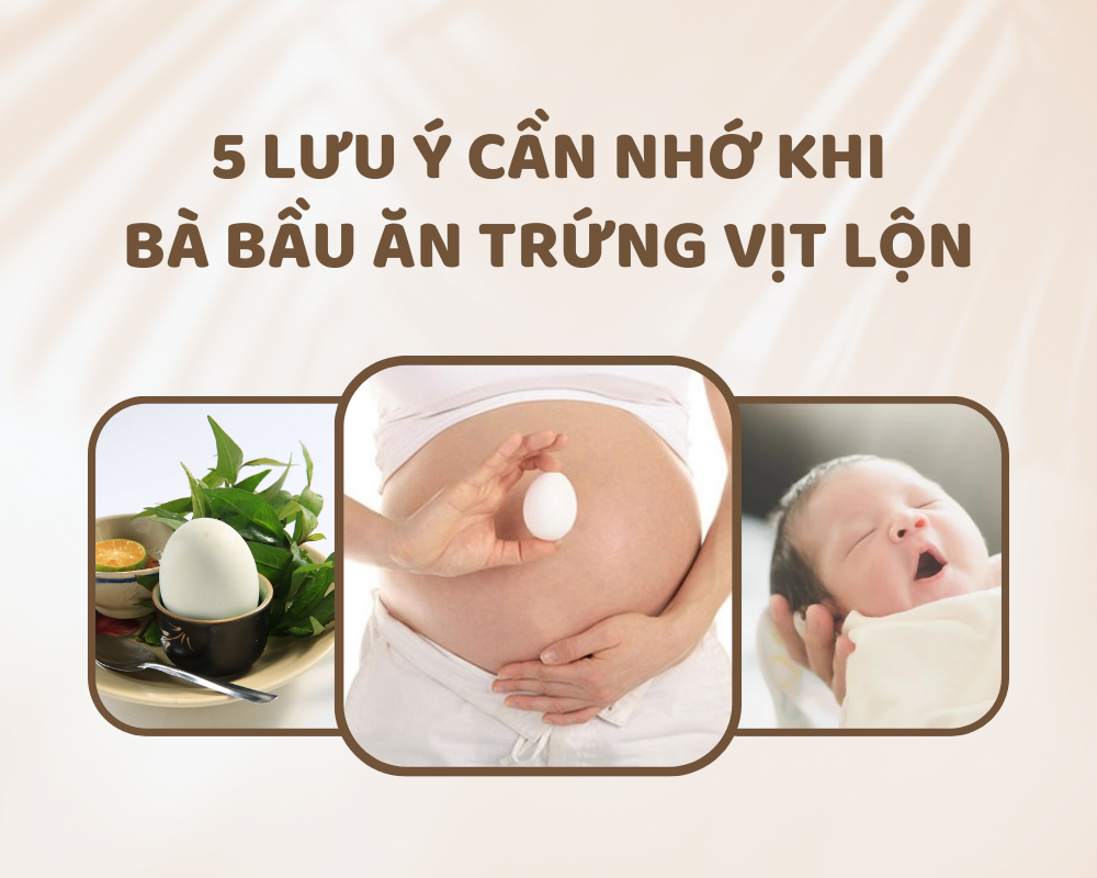 Bà bầu ăn trứng vịt lộn