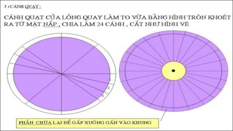 Cách làm cánh quạt hút gió