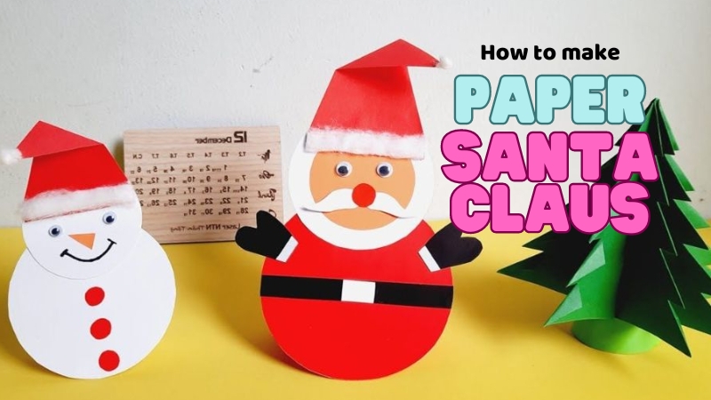 Cách làm lật đật hình ông già Noel