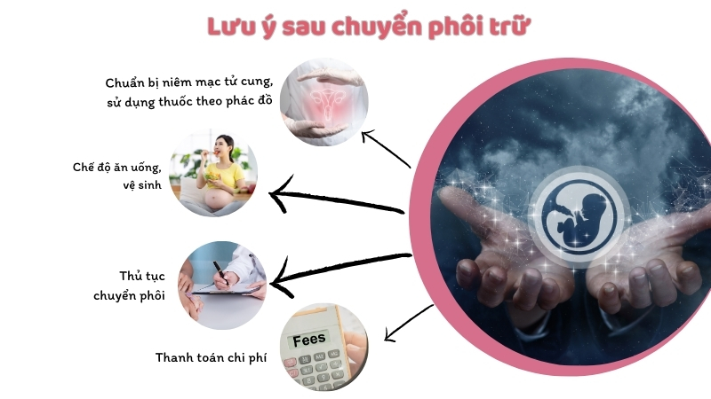 Lưu ý khi chuyển phôi đông lạnh