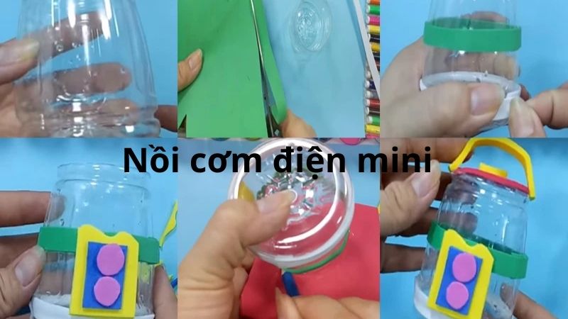 Nồi cơm điện mini bằng chai nhựa