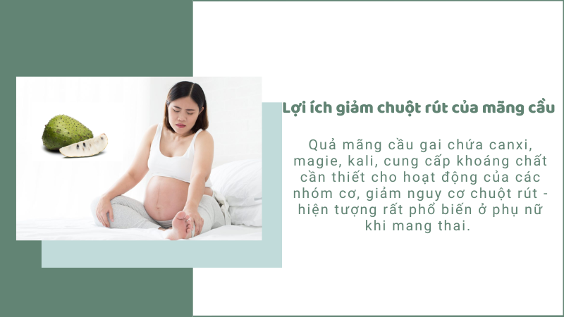 Bà bầu ăn mãng cầu gai giảm chuột rút