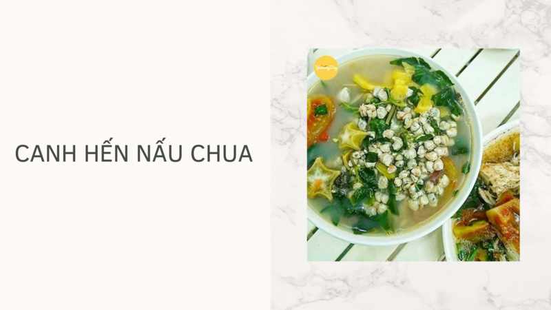 Canh hến nấu chua