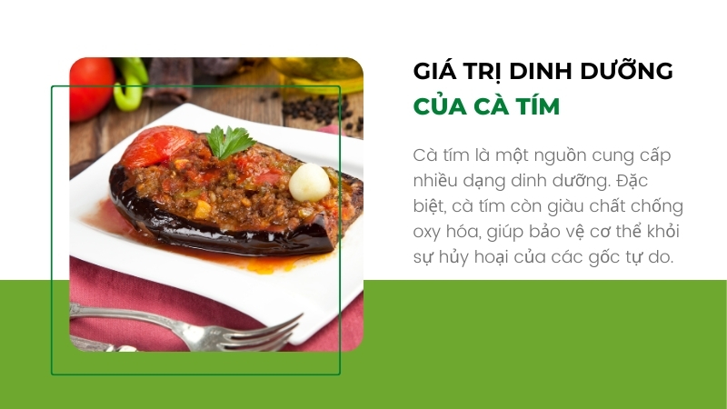 Giá trị dinh dưỡng của cà tím