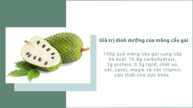 Giá trị dinh dưỡng của mãng cầu gai