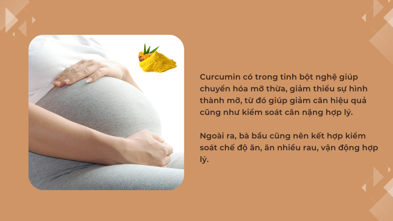 Duy trì cân nặng bằng tinh bột nghệ