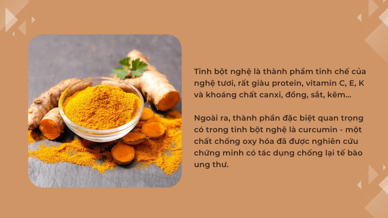 Thành phần của tinh bột nghệ