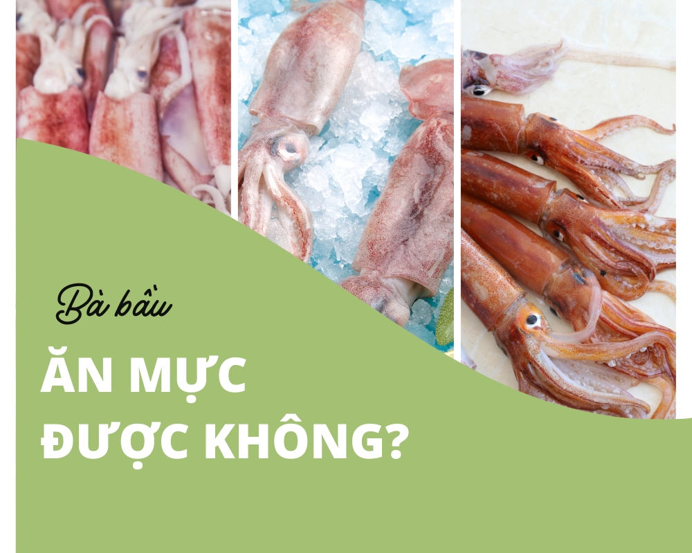 Bầu ăn mực được không