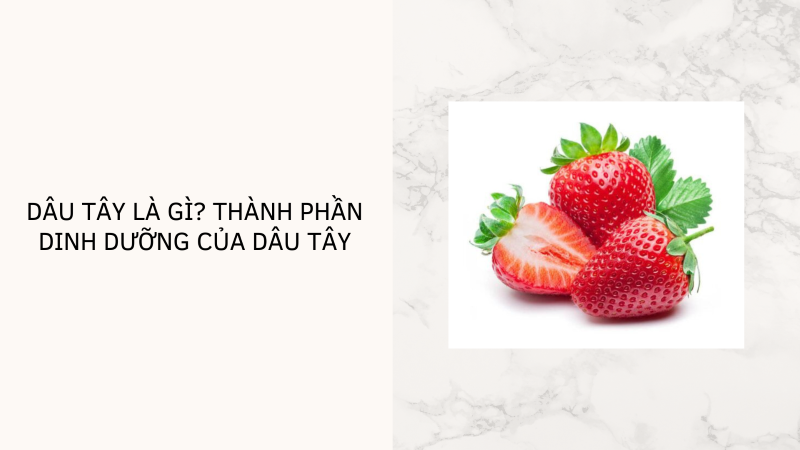 Thành phần dinh dưỡng của quả dâu tây